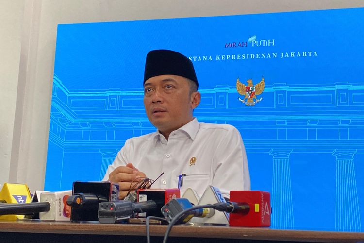 Menteri Sekretaris Negara (Mensesneg) Prasetyo Hadi di Istana Kepresidenan Jakarta, Rabu (22/10/2025).