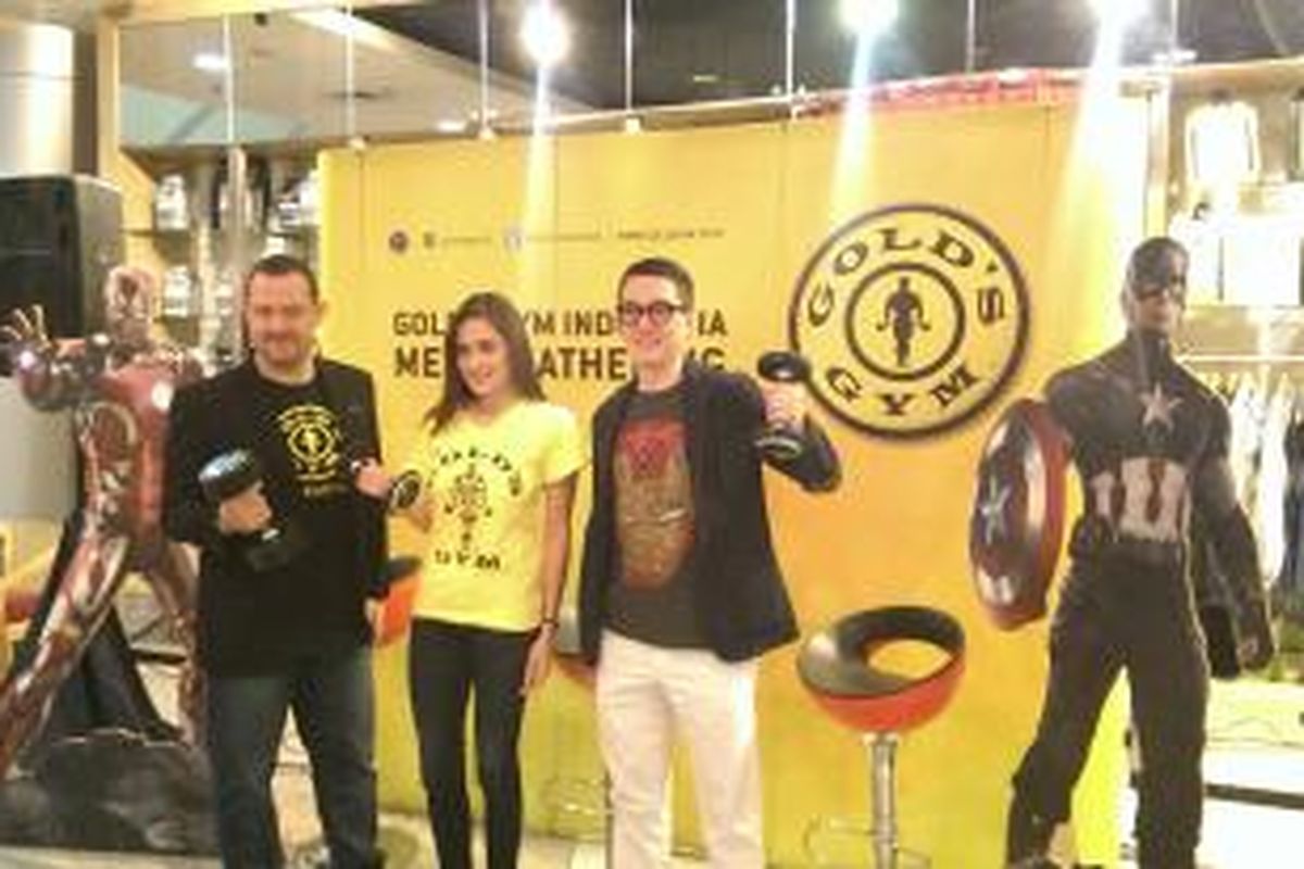 Konferensi Pers The Avengers di Gold's Gym, Jumat (17/4/2015).