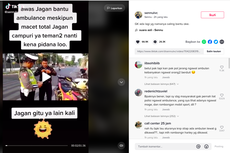 Video Viral Pengendara Motor Kawal Ambulans Ditilang, Begini Aturannya