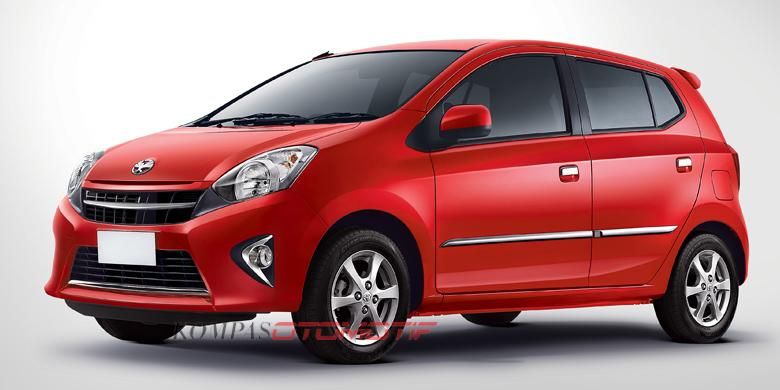 Toyota menawarkan pilihan warna baru Agya, merah, untuk semua varian.