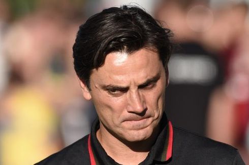 AC Milan Kalah Telak, Montella Akui AS Roma Lebih Dominan