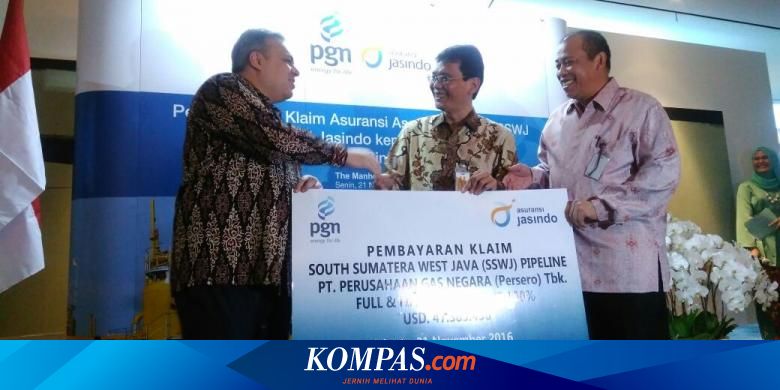 Jasindo Selesaikan Pembayaran Klaim Kebocoran Pipa Pgn Senilai Rp 615 Miliar