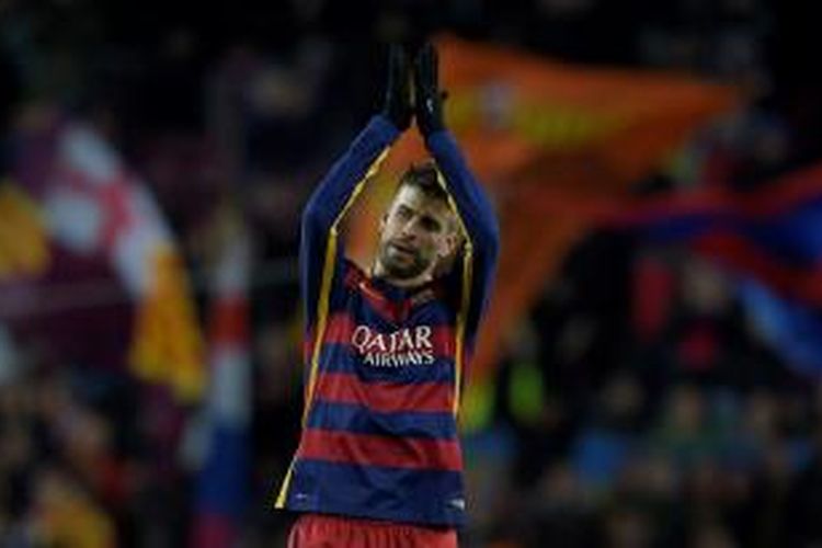 Pemain belakang Barcelona, Gerard Pique.