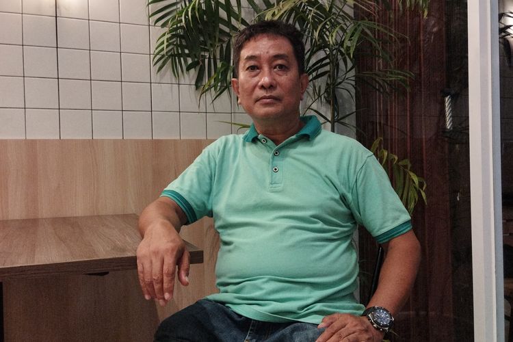 Ketua Dewan Adat Dayak Kabupaten Sambas Boni saat bertemu dengan wartawan di Kecamatan Sambas, Kabupaten Sambas, Provinsi Kalimantan Barat, Selasa (29/8/2023).