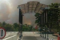 Puluhan Hektar Lahan di Dekat Bandara Dumai Terbakar