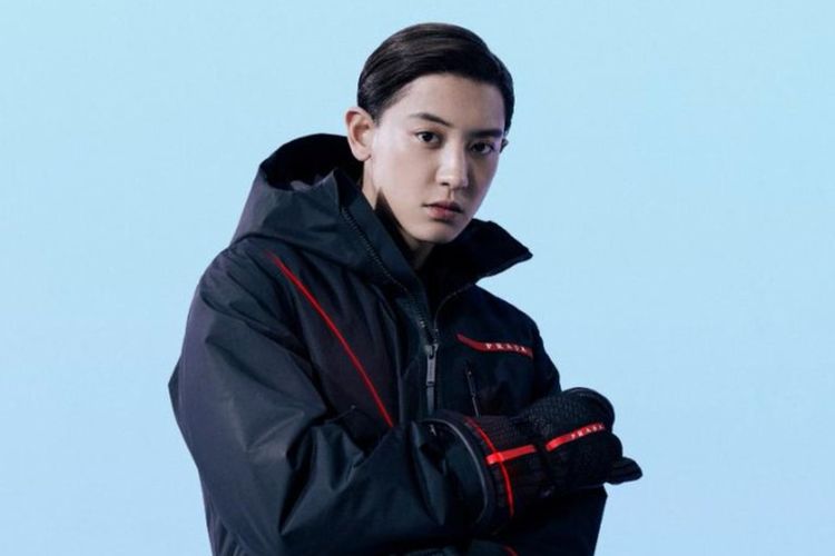 Park Chanyeol berpartisipasi dalam kampanye koleksi Prada Linea Rossa Fall/Winter 2020.