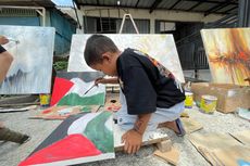 30 Pelukis Jelekong Bandung Lelang Lukisan untuk Palestina