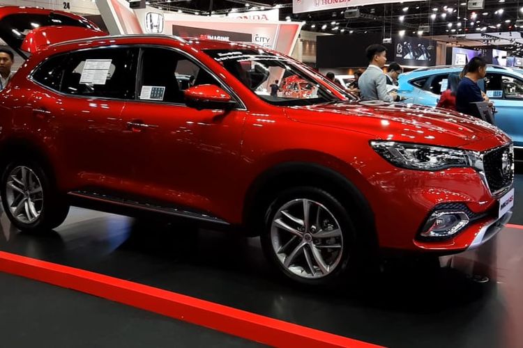 Deretan mobil keluaran MG yang dipamerkan di Thailand International Motor Expo 2019