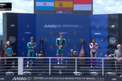 Momen Veda Pratama di Podium Moto3 Brasil 2026, Rayakan Tanpa Sampanye