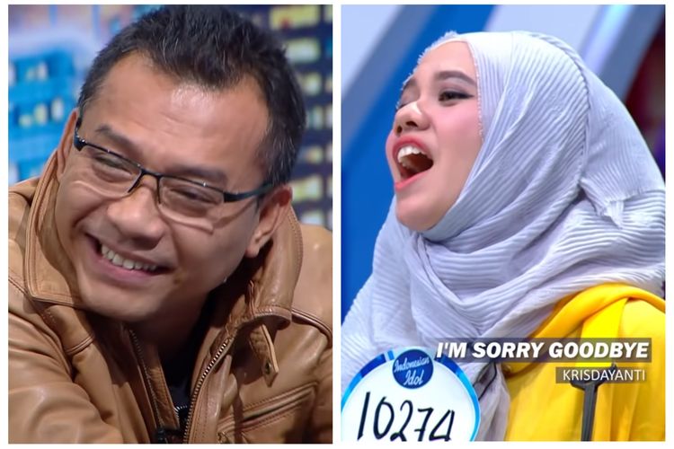 Penyanyi Anang Hermansyah dan kontestan Indonesian Idol Tamara Aisyah.