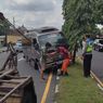 Alami Pecah Ban, Minibus Kecelakaan Tabrak Pohon di Ring Road Sleman