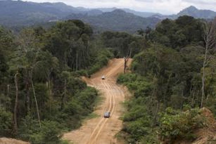 Pedalaman Kabupaten Malinau, Kalimantan Utara. Gambar diambil pada 6 Desember 2014