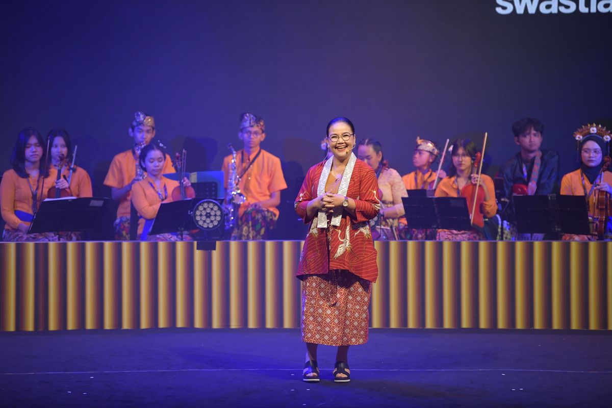 Wali Kota Semarang Agustina Wilujeng saat meresmikan peluncuran Lawang Sewu Short Film Festival (LSSFF) 2025 di Gedung Ki Narto Sabdo, Senin (15/9/2025).