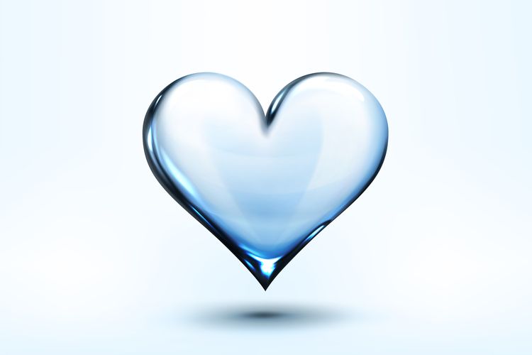 Ilustrasi hati yang bersih