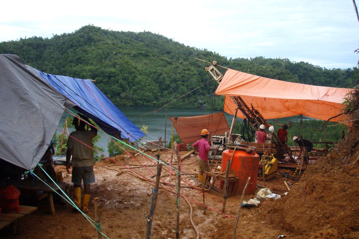 Lokasi proyek tambang emas Sangihe yang digarap PT Tambang Mas Sangihe.