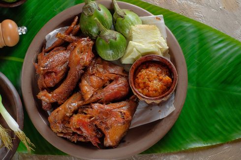 Resep Ayam Goreng Bacem, Nikmati dengan Sambal Bajak