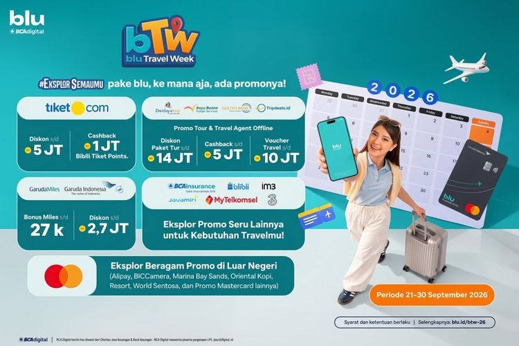 Dari Tiket Pesawat hingga Transaksi di Luar Negeri, Ini Promo blu Travel Week 2026