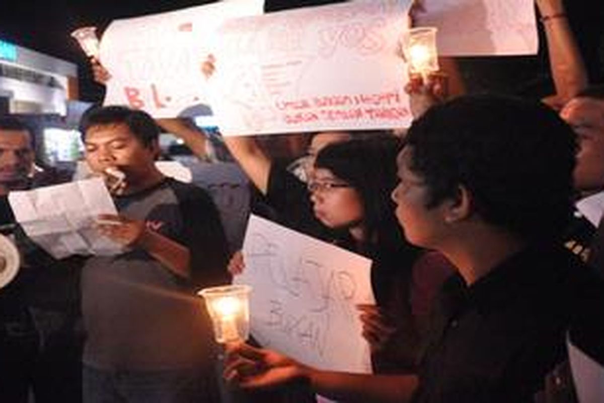 Ilustrasi :Demo wartawan di Palu 