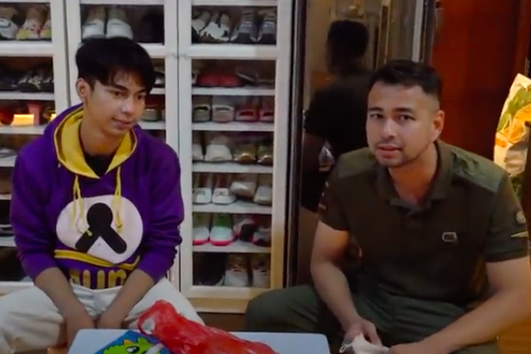 Raffi Ahmad bertemu tukang bakso viral yang disebut mirip dirinya bernama Dimas Ramadhan