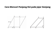 Cara Mencari Panjang Sisi pada Jajar Genjang