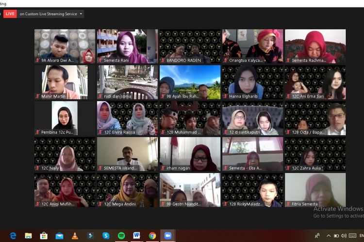 Virtual Graduation Sekolah Semesta Semarang (2/5/2020)