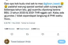 Viral, Twit Waroeng SS Disebut Tidak Memberikan THR Selama 2 Tahun