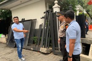 Pagar Rumah Jusuf Kalla Ditabrak Mobil Dini Hari