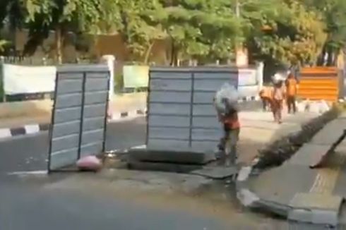 [HOAKS] Penimbunan Lubang Galian untuk Sabotase Banjir di Jakarta