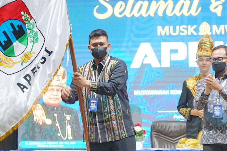 Wali Kota Medan Bobby Nasution terpilih menjadi Ketua Apeksi Komwil 1 Sumatera melalui musyawarah di Banda Aceh, Senin (22/11/2021).