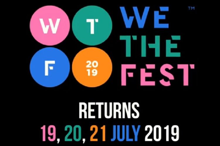 Poster pengumuman penyelenggaraan We The Fest 2019.