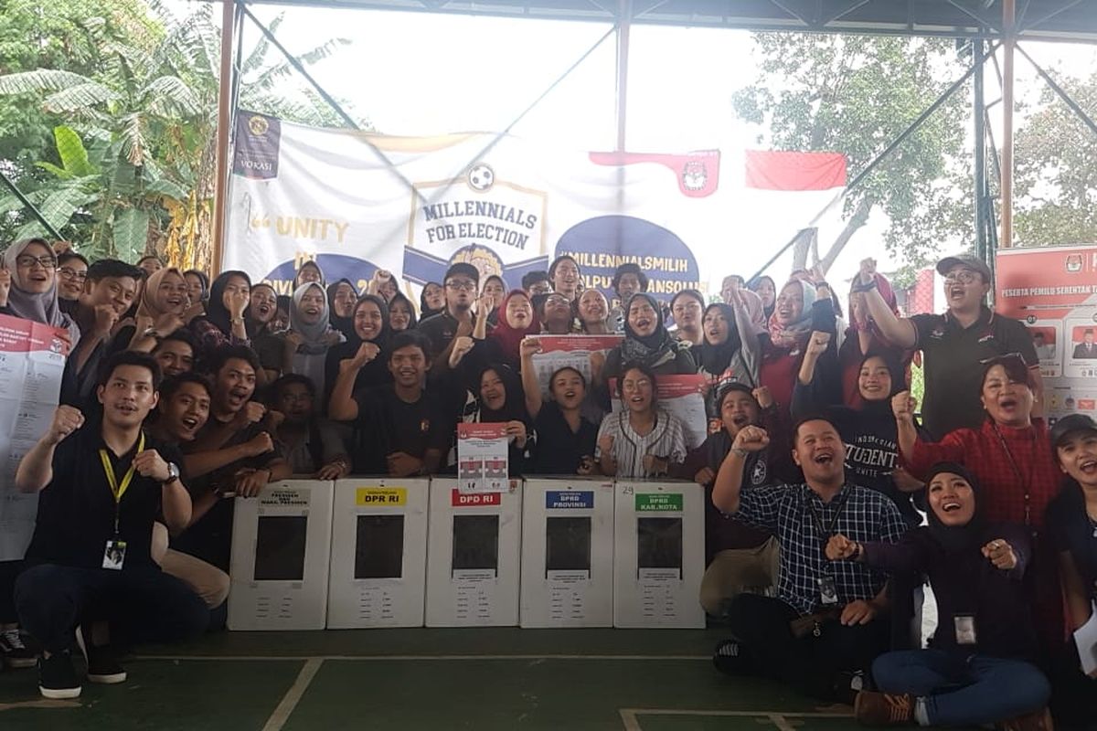 Program Vokasi Komunikasi Universitas Indonesia (UI) menyelenggarakan kompetisi futsal Millennials For Election: Futsal Competition 2019 di UI, Depok (13-14/4/2019).