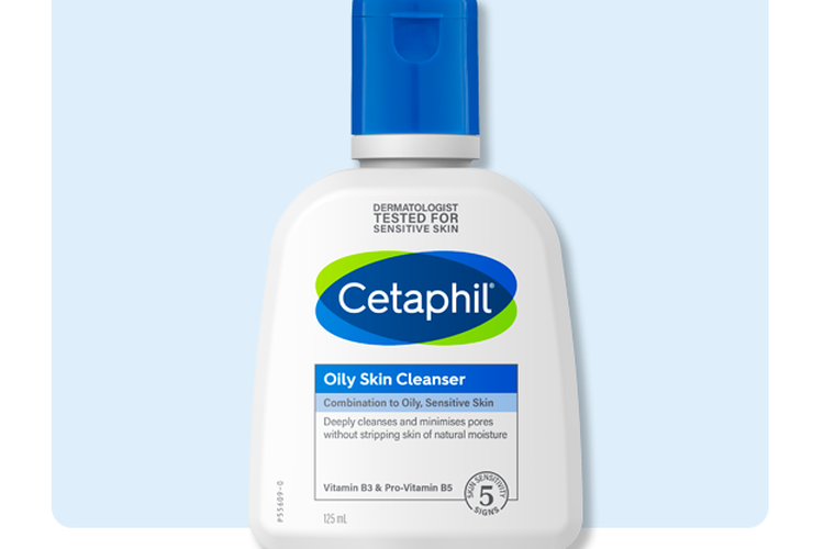 Cetaphil Oily Skin Cleanser, rekomendasi sabun muka untuk kulit berjerawat

