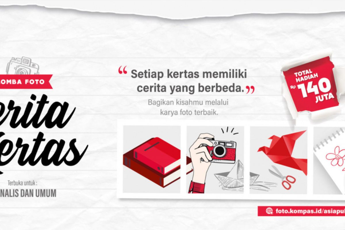 Ilustrasi Lomba Foto Cerita Kertas