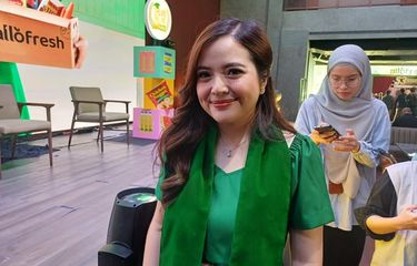 Tasya Kamila di daerah Senayan, Jakarta Pusat, Rabu (14/8/2024).