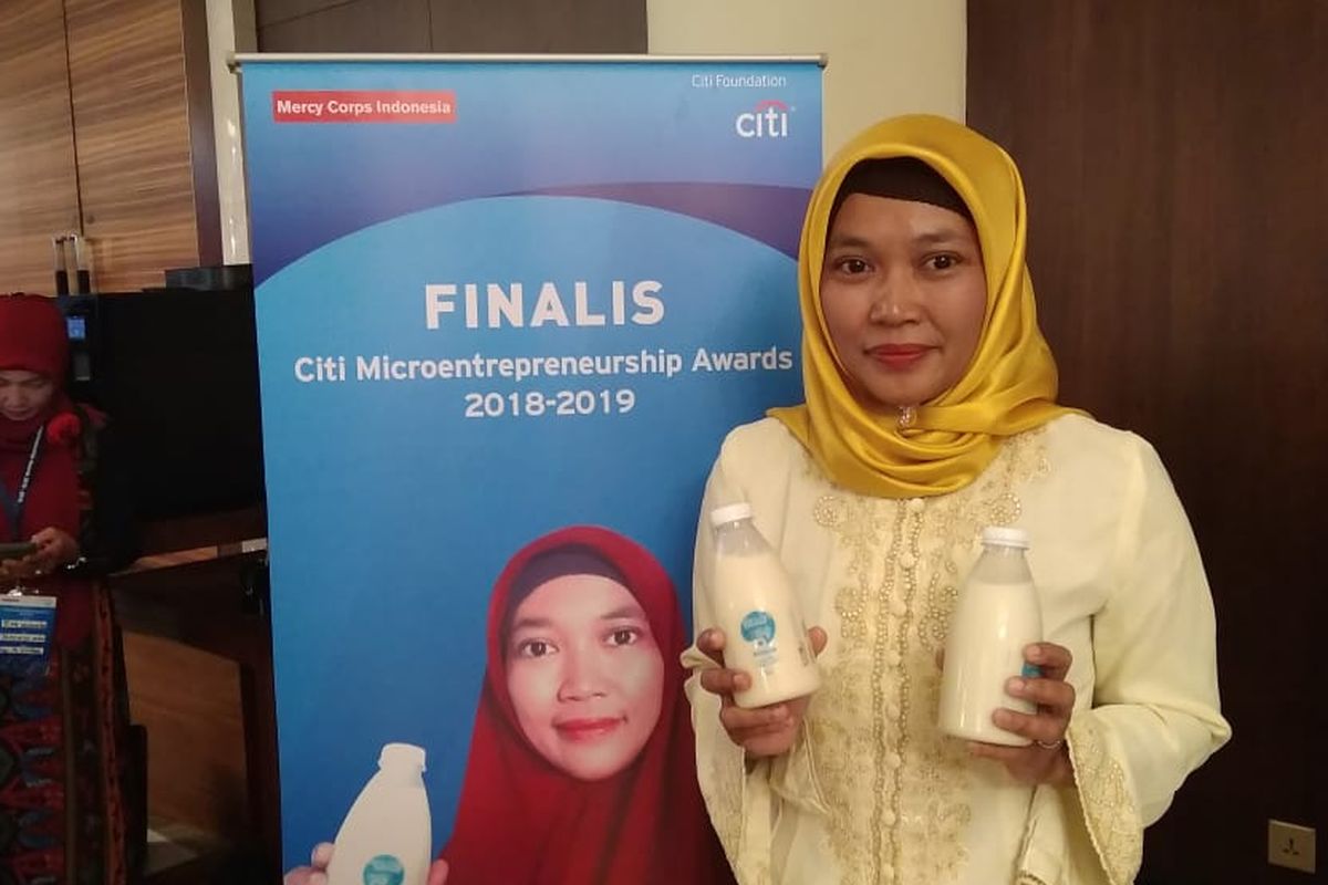 Kasiana, Owner Seven Soy dalam acara CMA 2019 di Jakarta, Kamis (11/4/2019)