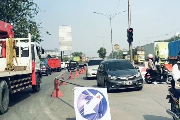 Jalan Kaligawe Semarang Ditinggikan, Rekayasa Contraflow Diberlakukan Selama 10 Hari