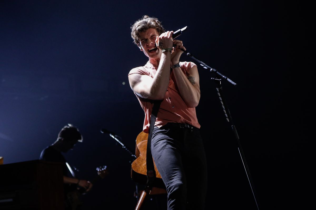 Penyanyi asal Kanada, Shawn Mendes tampil dalam konser Shawn Mendes: The Tour Asia di Sentul International Convention Center (SICC) Sentul, Bogor, Jawa Barat, Selasa (8/10/2019) malam.