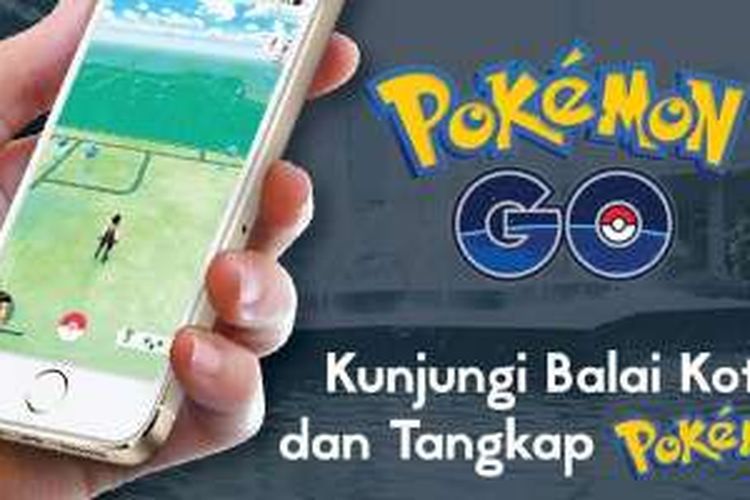 Selebaran yang mengajak warga DKI mengunjungi Balai Kota untuk berburu Pokemon.