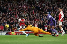Babak I Arsenal Vs Liverpool: Sambaran Saka Dibalas Gol Bunuh Diri Gabriel, Skor 1-1