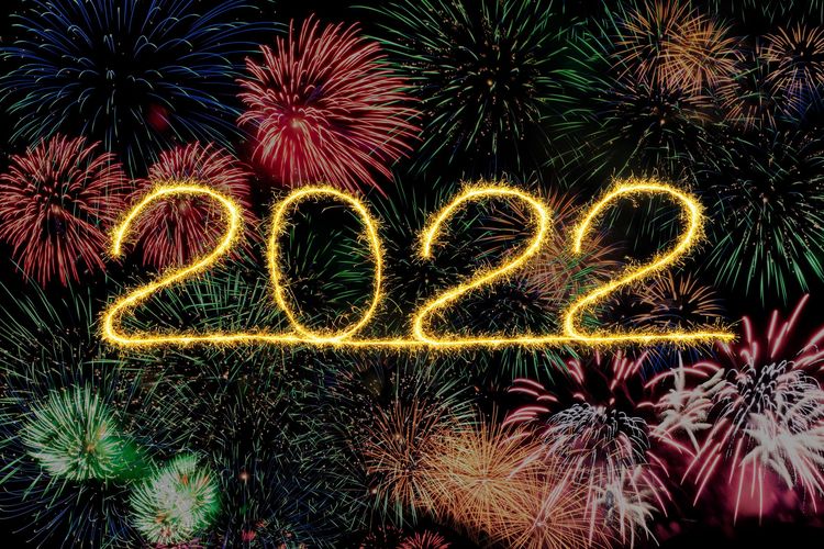 Ilustrasi ucapan selamat Tahun baru 2022