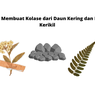 Cara Membuat Kolase dari Daun Kering dan Batu Kerikil
