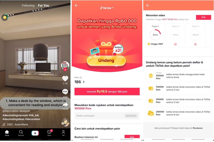 Aplikasi TikTok Lite Diklaim Dapat Menghasilkan Uang, Simak Ulasannya!