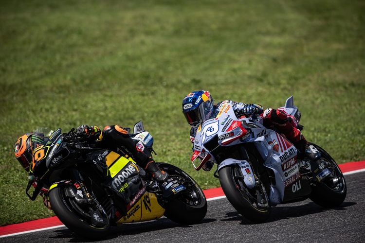 Alex Marquez saat berlaga pada MotoGP Italia 2023