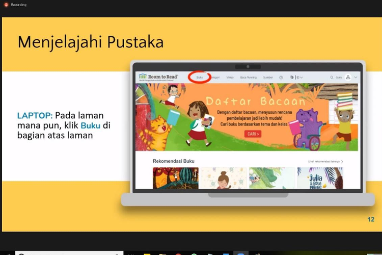 Pelantar digital LiteracyCloud.org sebagai salah satu sumber buku bacaan yang menarik bagi anak-anak
