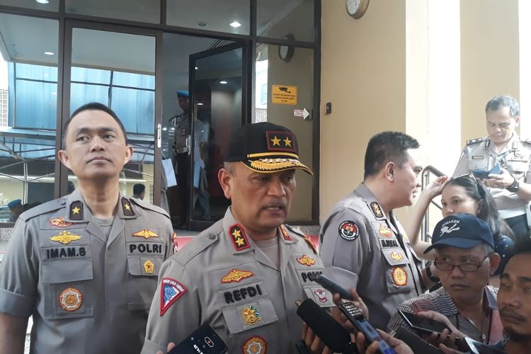 Kepala Korps Lalu-lintas Kepolisian Indonesia Inspektur Jenderal Polisi Refdi Andri di Gedung Rupatama Mabes Polri, Jakarta Selatan, Selasa (7/5/2019).