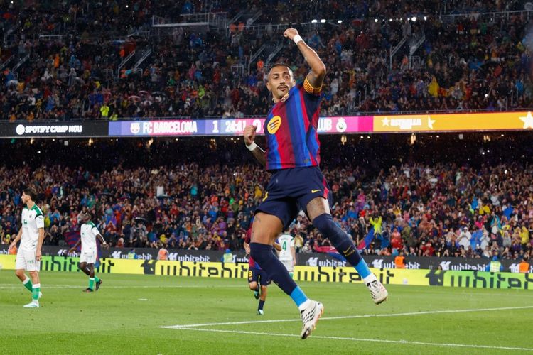 Hasil Barcelona Vs Santander 7-2: Blaugrana Pesta Gol, Raphinha Hattrick