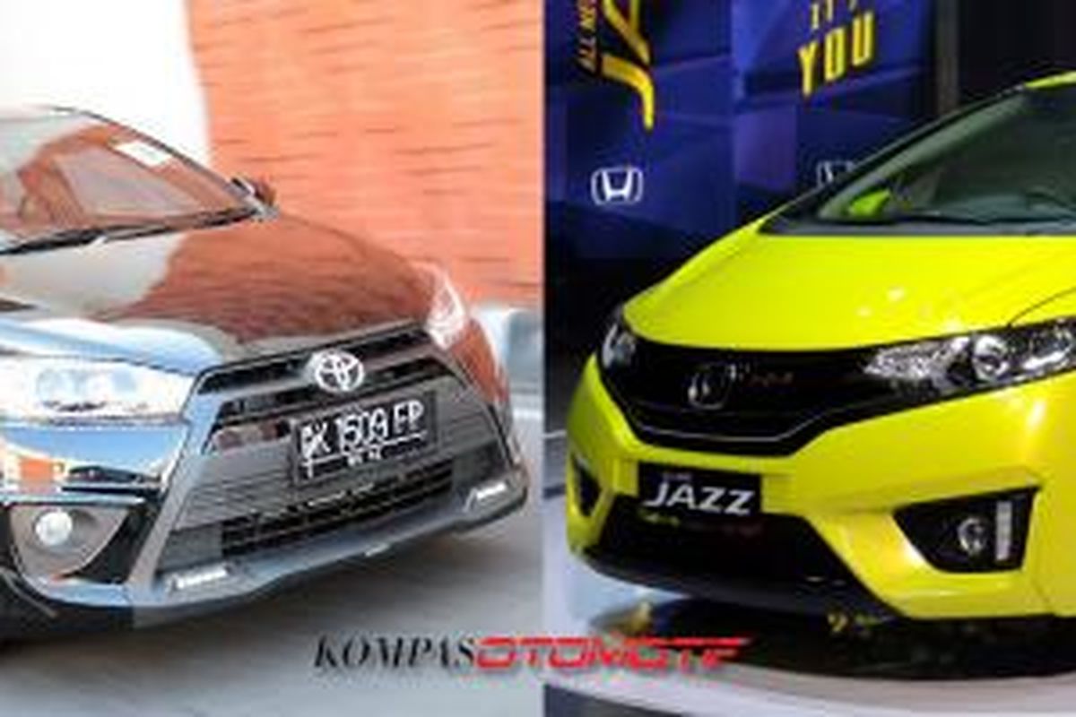 Rivalitas antara Honda All-New Jazz dan Toyota All-New Yaris.
