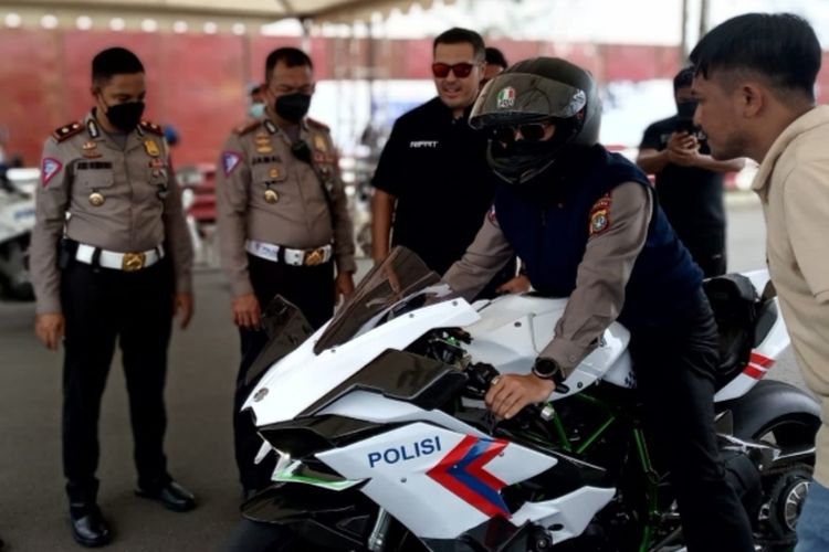 Ditlantas Polda Metro Jaya Tinjau Lokasi Street Race di BSD Tangerang pada Kamis (21/4/2022)