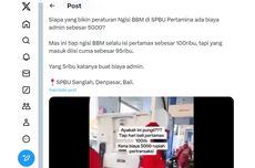 Warganet Keluhkan Isi Bensin di SPBU Kena Biaya Administrasi Rp 5.000, Ini Respons Pertamina