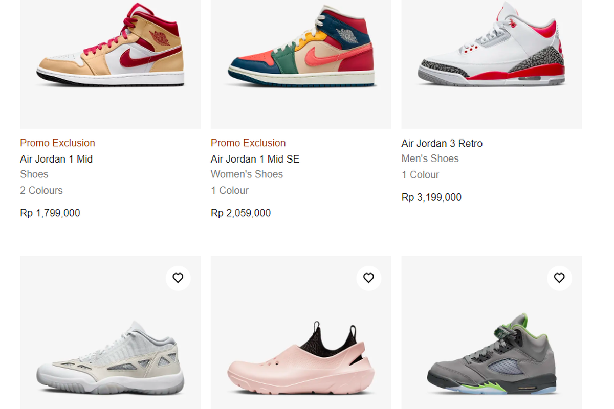 Nike indonesia sale harga